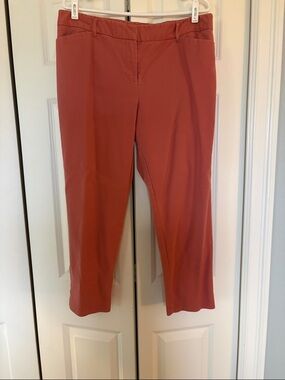 Liz Claiborne Cropped Ankle Pants in Terracotta